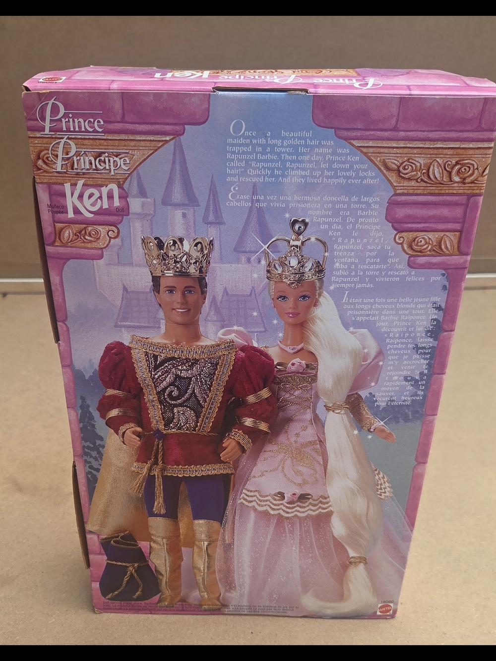Prince Ken and Princess Doll Set - Pink & Gold